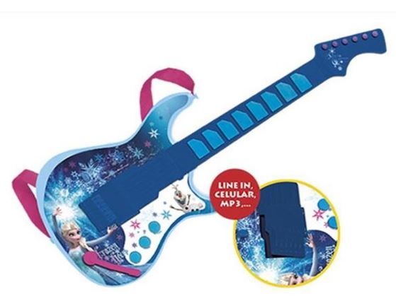 Brinquedos musicais: Comprar guitarra infantil Frozen