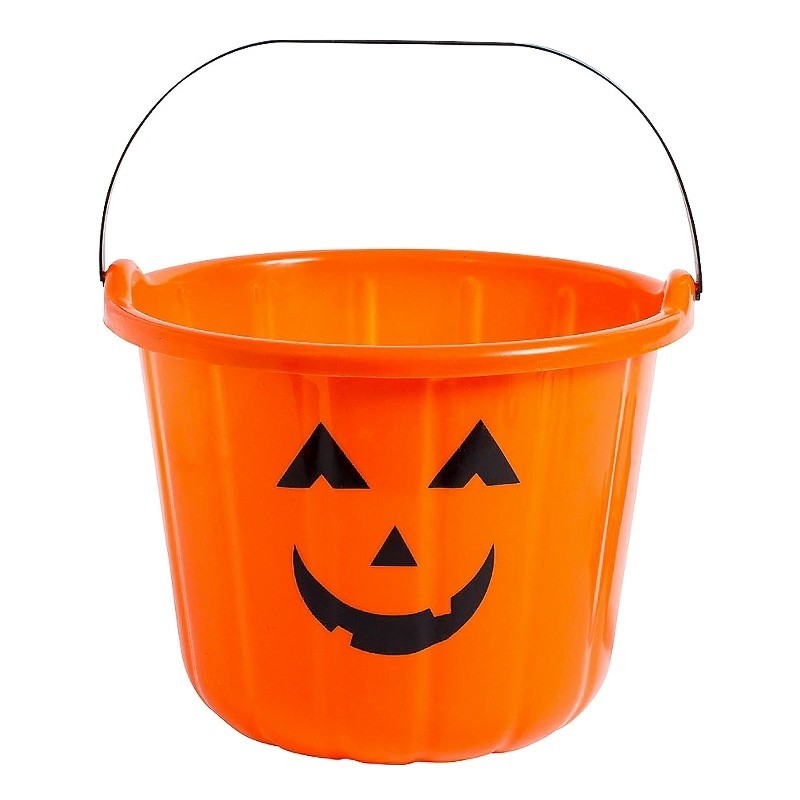 Cubo abóbora para Halloween