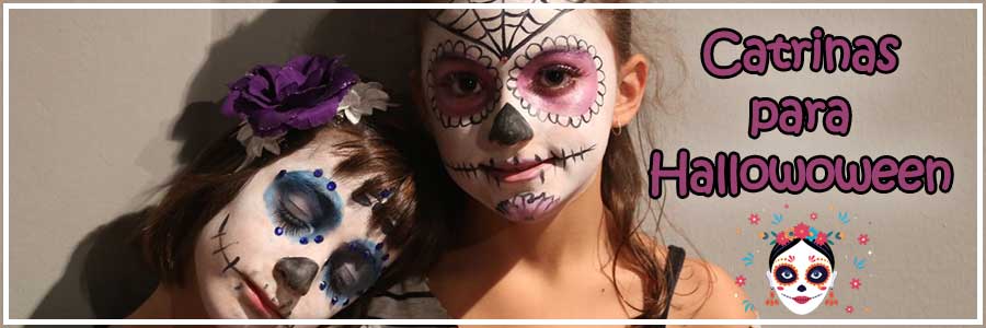 Disfarces de Catrina de dia dos Mortos para Halloween