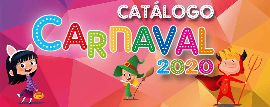 Catalogo de disfarces e acessórios de Carnaval 2020