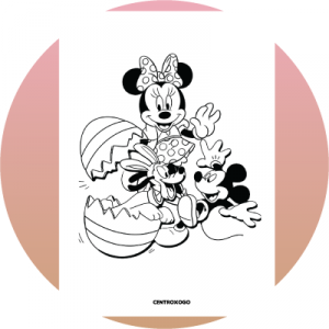 colorir desenho de Mickey & Minnie