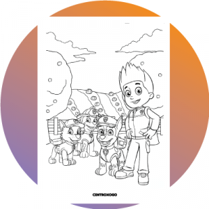 colorear dibujos de Paw Patrol