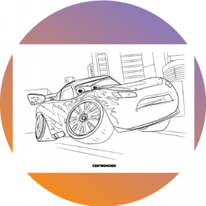 colorear dibujos de McQueen Cars