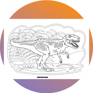 colorear dibujos de Tyrannosaurus