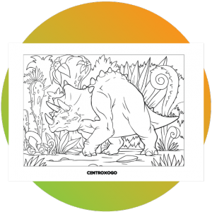 colorir desenhos Dinossauros