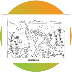 colorir desenhos Dinossauros