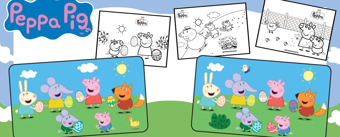 casinha da peppa pig para colorir