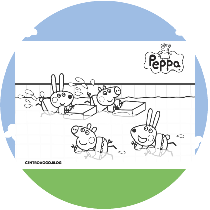 imagem para colorir pepa pig