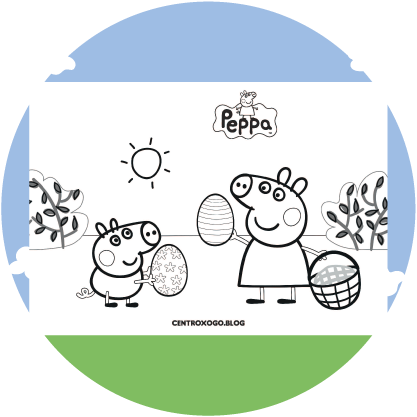 imagem para colorir pepa pig