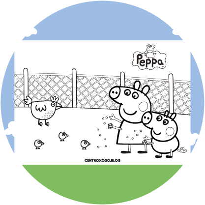 Peppa Pig: dibujos para colorear y encontrar las diferencias - Centroxogo  Blog