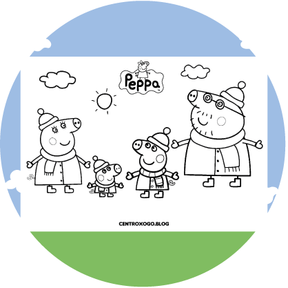 imagem para colorir pepa pig