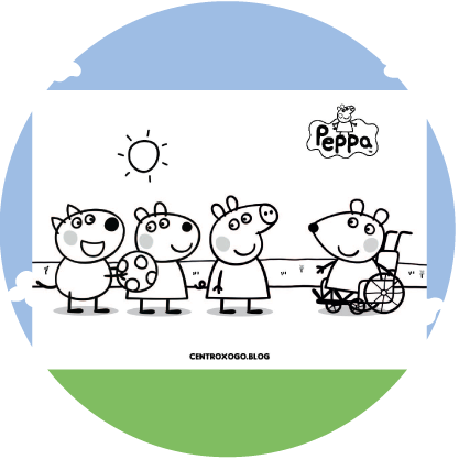 imagem para colorir pepa pig