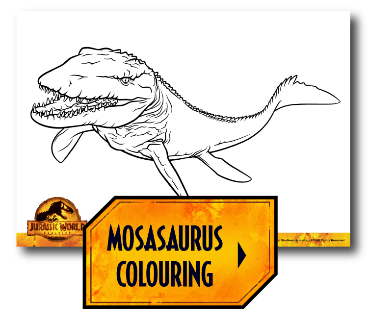 Desenhos para colorir dinossauros Jurassic World 3