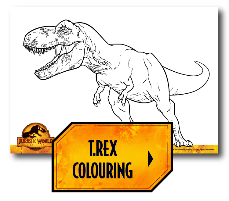 Jurassic World 3: Desenhos para colorir e atividades com os