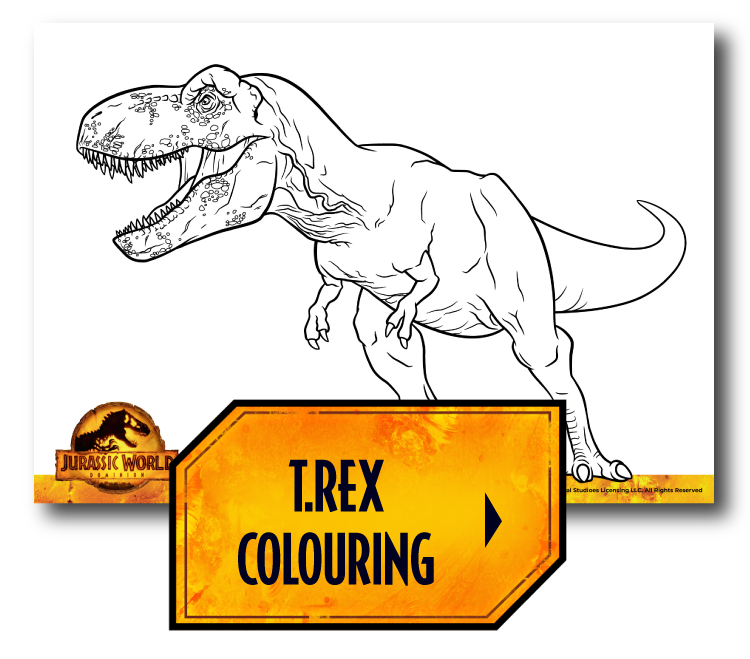 Desenhos para colorir de o dinossauro rex 