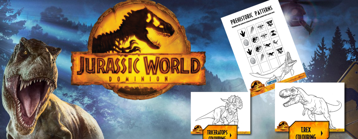 Dibujos para colorear y pasatiempos de Jurassic World 3