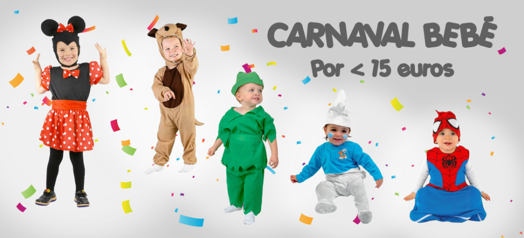5 Disfraces de carnaval por menos de 15€ para bebés