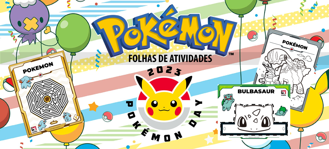 Folhas de atividades Pokémon day