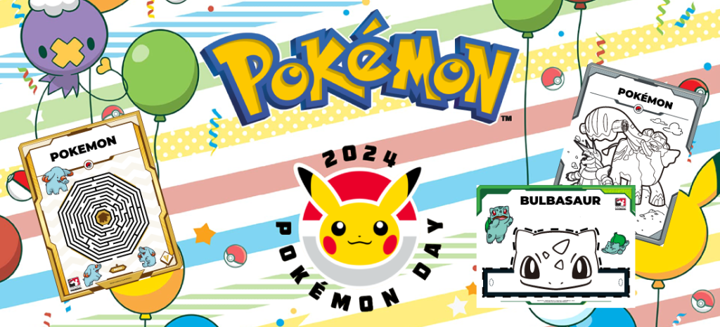 Hojas de actividades para celebrar el Día de Pokémon