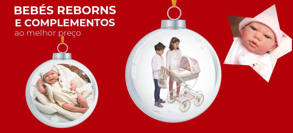Bebés Reborn e carrinhos de bonecas ao melhor preço para o Natal