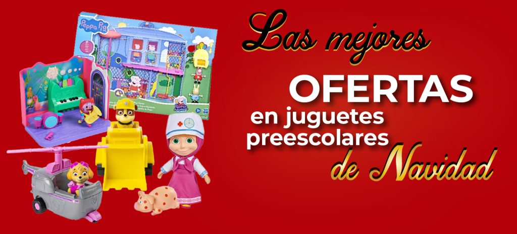 4 Juguetes en oferta para peques de 3 a 5 años con sus personajes favoritos