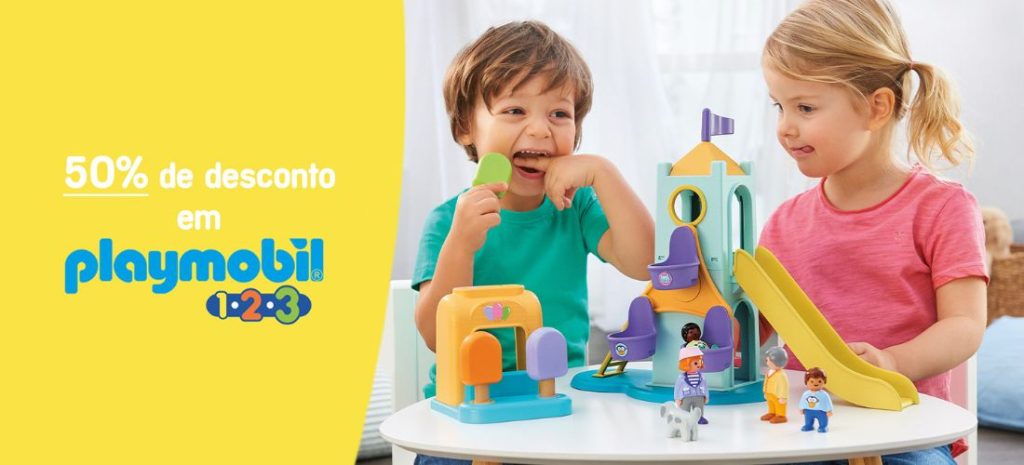 50% de descuento en todos los juguetes Playmobil 1.2.3.