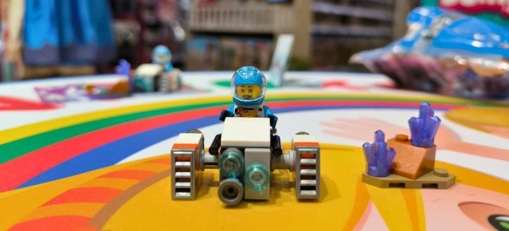 Atividade LEGO Space em Centroxogo, uma aventura espacial