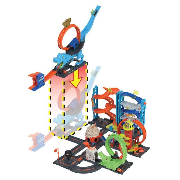 Hot Wheels City desafio do T-Rex