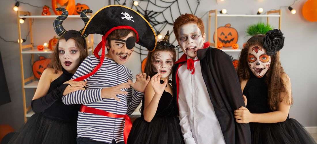 Moletom Infantil HILEELANG Halloween - Estampa De Morcego E Abóbora