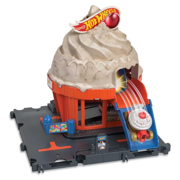 Pista Hot Wheels City loja de gelados